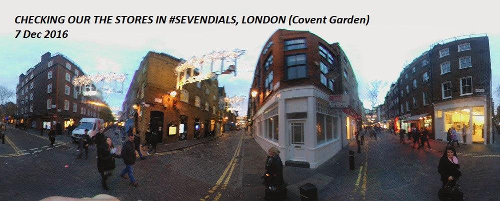A walk in Seven Dials in London Dec 7th, 2016 - 360 Video