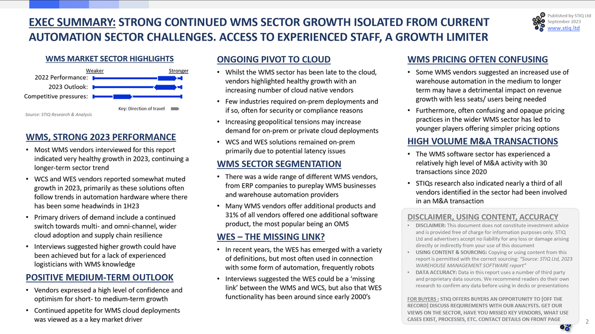 Market Report: WMS Software 2023 - STIQ Ltd (t/a Styleintelligence)