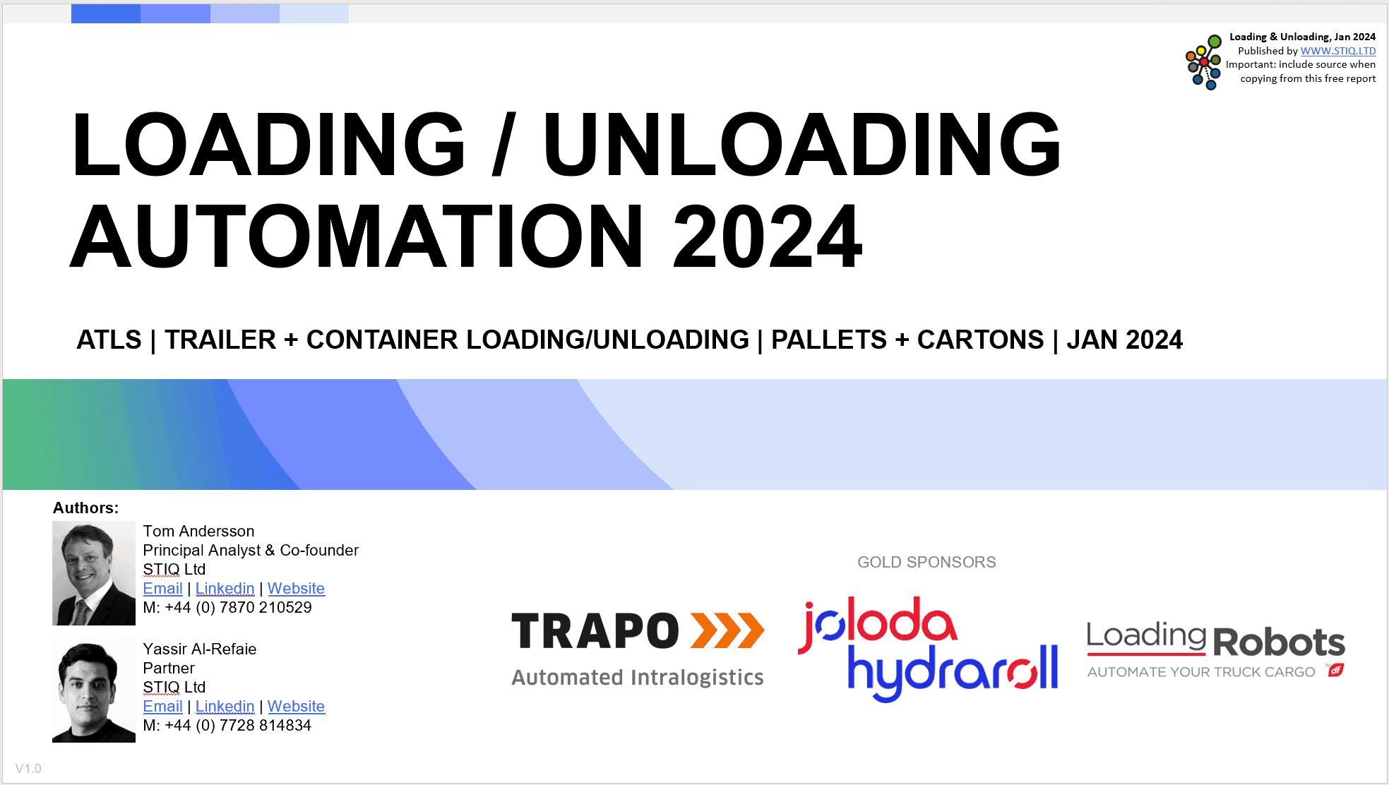 Market Report: Loading & Unloading Automation 2024 - STIQ Ltd (t/a Styleintelligence)