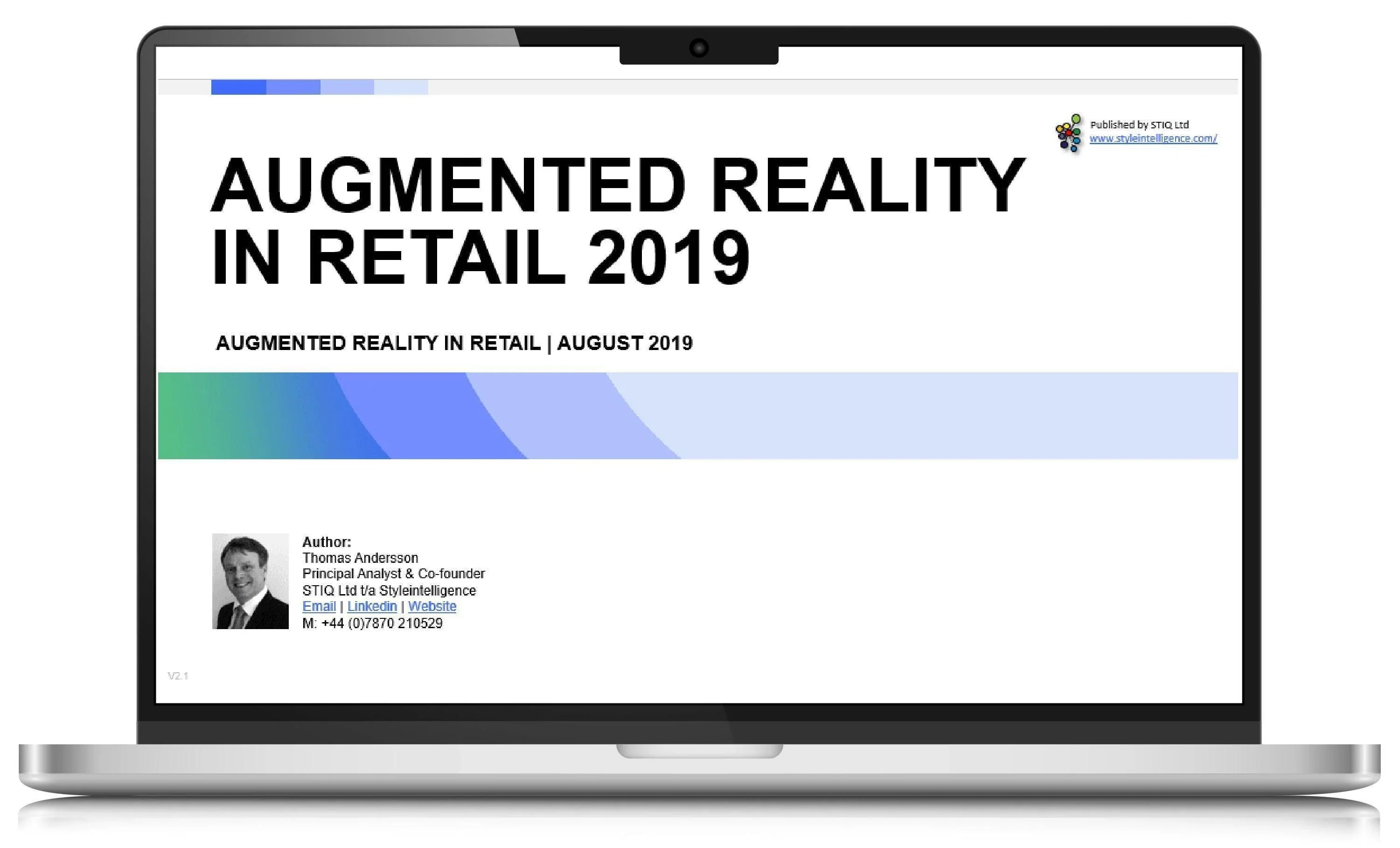 Market Report: Immersive Retail (AR in Retail) 2019 - STIQ Ltd (t/a Styleintelligence)
