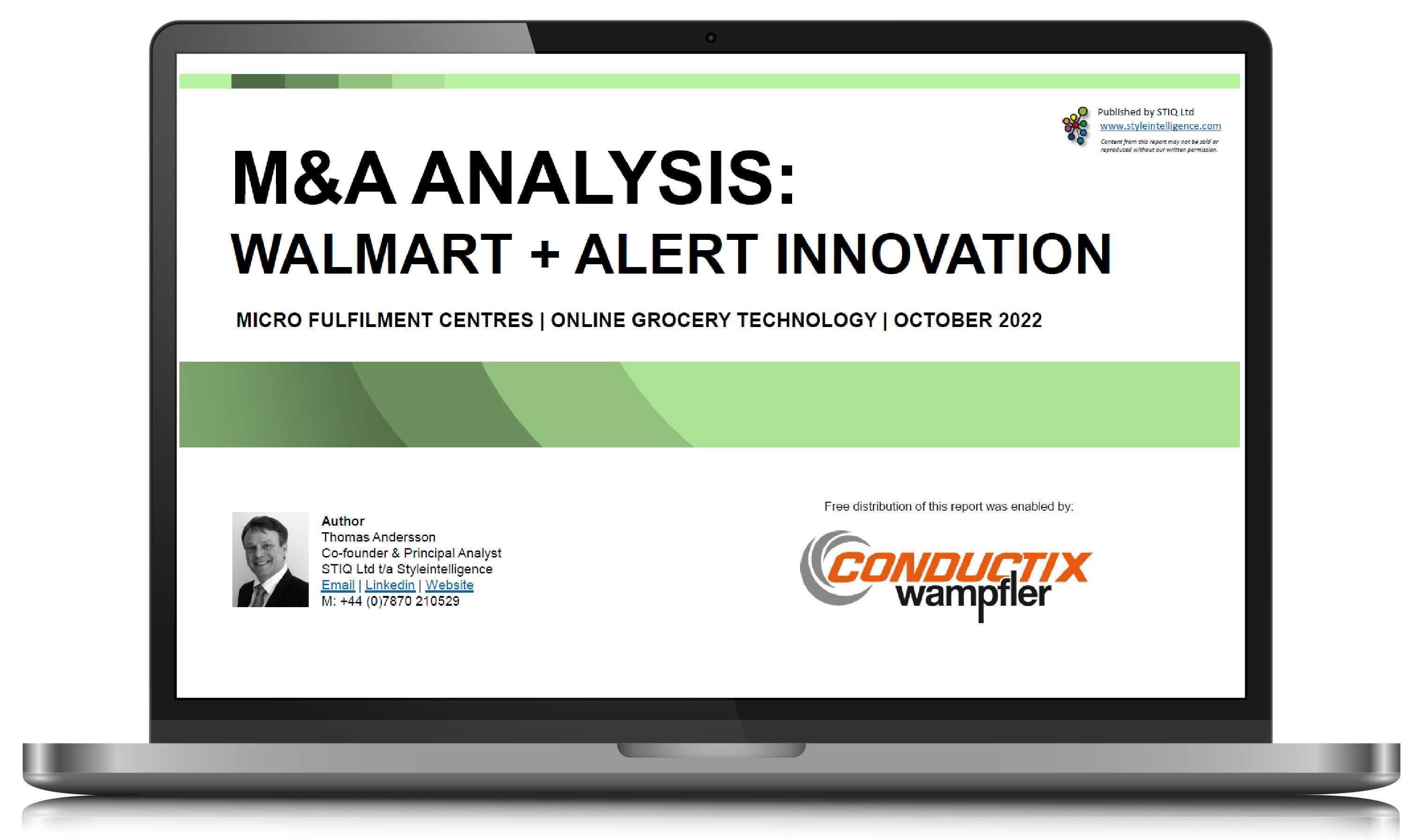 Mini Report: M&A Analysis: Walmart + Alert Innovation October 2022 - STIQ Ltd (t/a Styleintelligence)