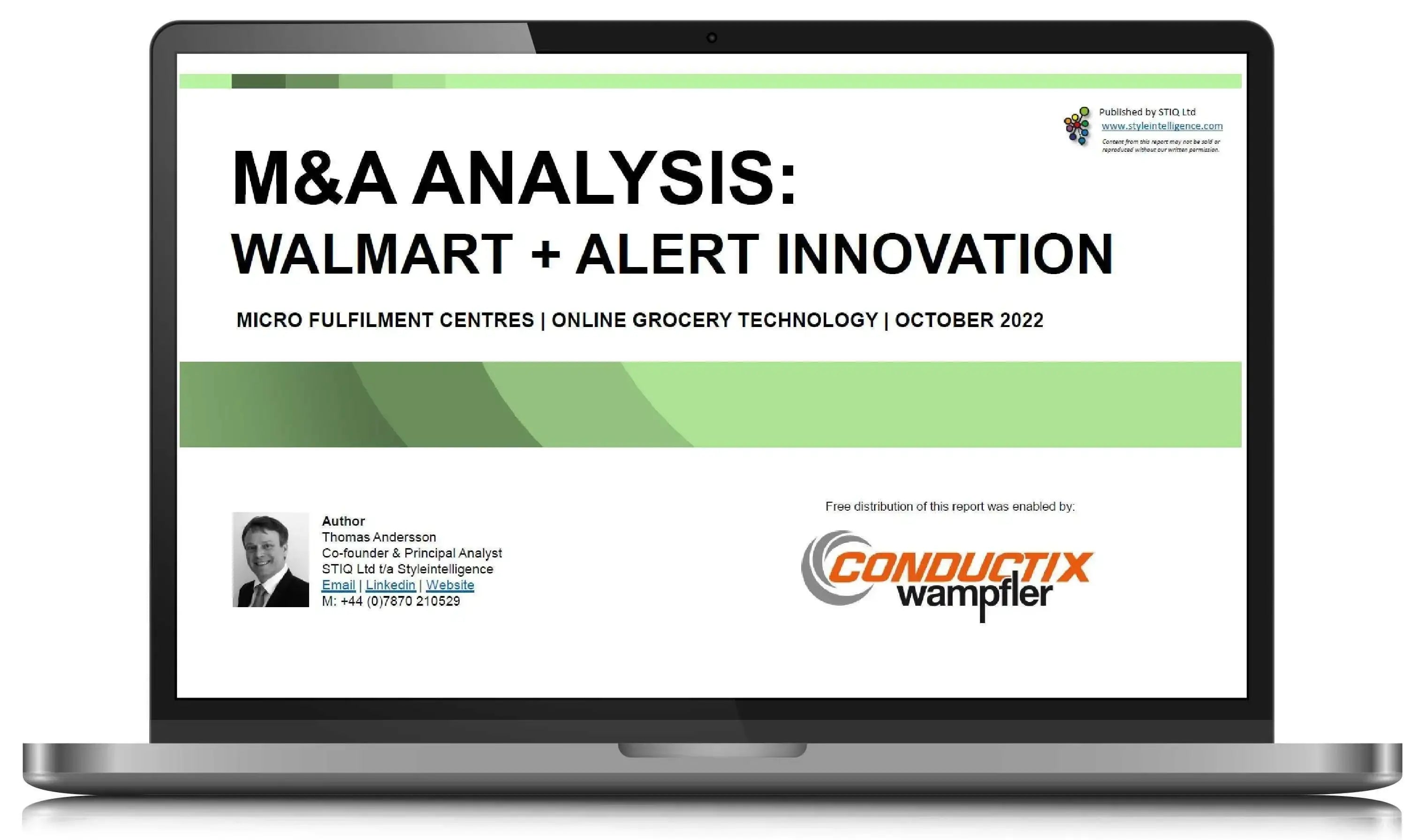 Mini Report: M&A Analysis: Walmart + Alert Innovation October 2022 - STIQ Ltd (t/a Styleintelligence)