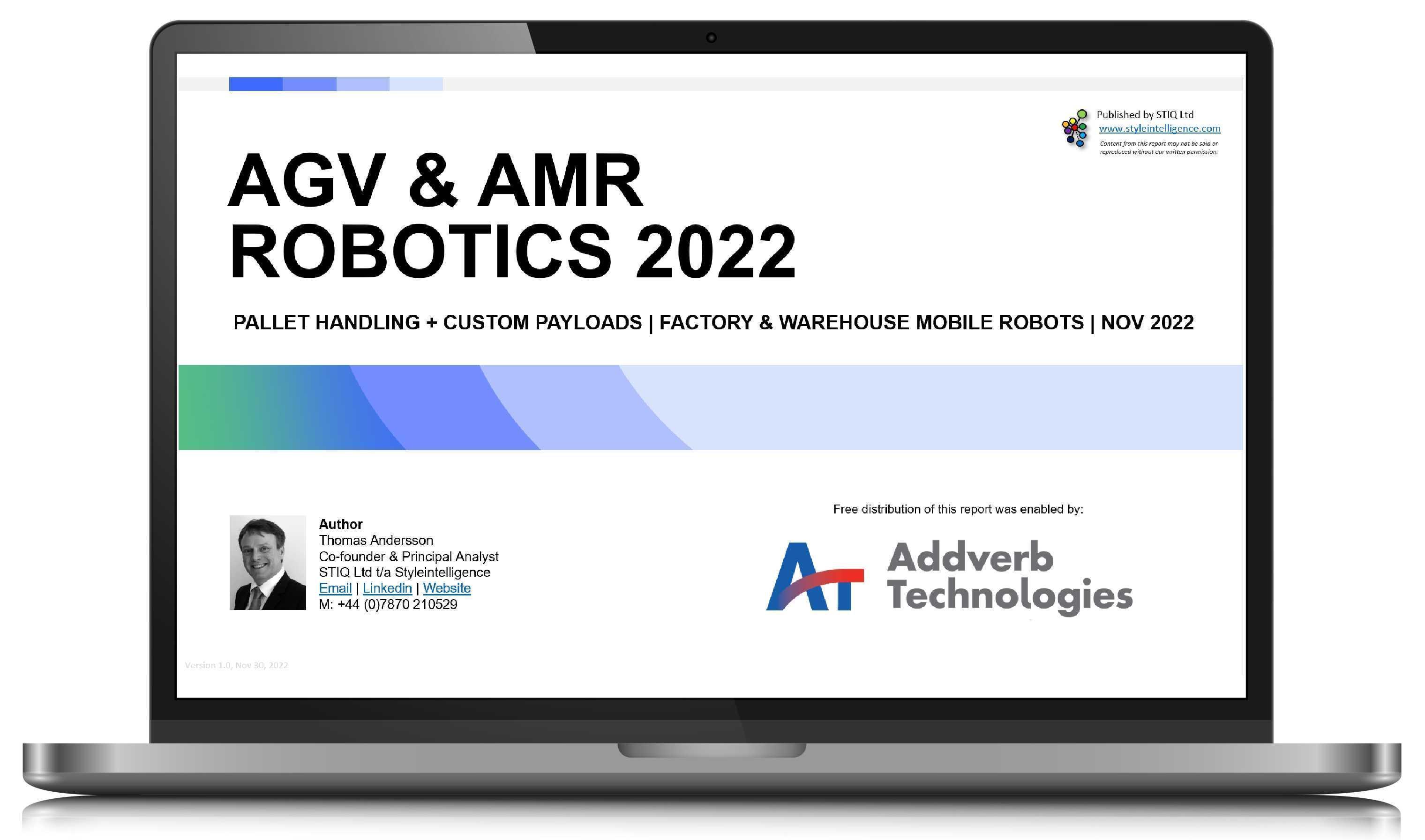 Market Report: AGV & AMR Robotics 2022 - STIQ Ltd (t/a Styleintelligence)