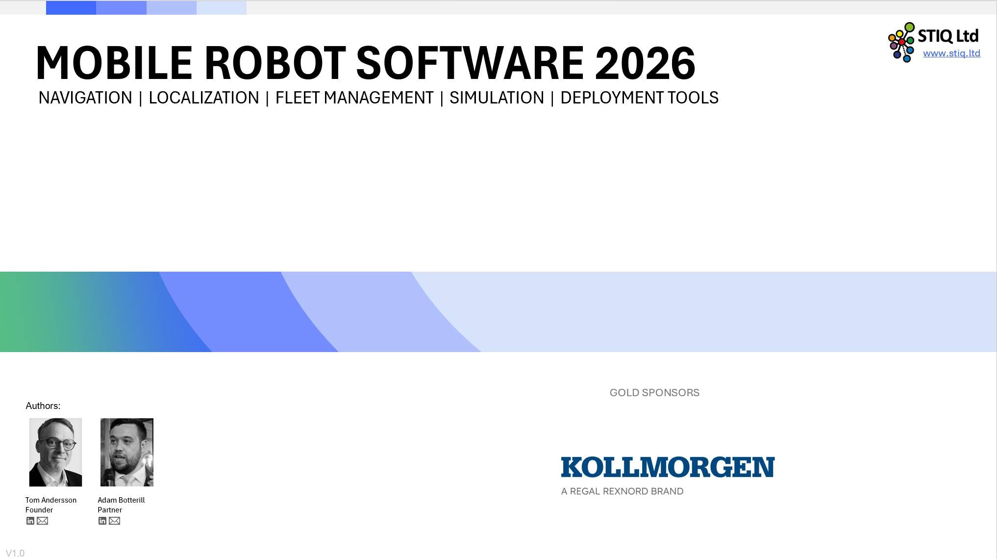 Market Report: Mobile Robot Software 2026 (PRE-ORDER)